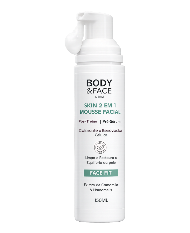 Skin 2 em 1 — Mousse Facial Body&FaceDerm